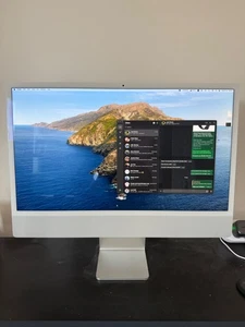 Apple iMac 24 M1 All-in-One Desktop, A2438, 8GB RAM, 256GB SSD - Afbeelding 1 van 2