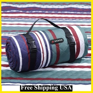 80x80” Red Extra Large Picnic Blanket Outdoor Waterproof Picnic Mat Foldable - Picture 1 of 8