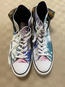 Converse Chuck Taylor High Top Men 9 W11 Green Tie Dye NEW Sample Unisex “pouch” - Picture 1 of 9