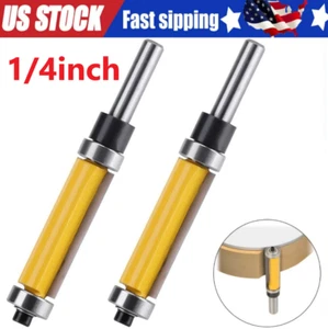 1-1/2 Zoll 1/4 Zoll Schaft bündig Trim oben unten Lager Router Bit Holzbearbeitungswerkzeug - Bild 1 von 10
