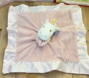 Manta de Seguridad Baby GUND Luna Lovey Unicornio Rosa con Borde Satinado, Etiqueta Original - Imagen 1 de 6