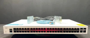 Cisco CBS350 Series 48-Port CBS350-48T-4X Business Managed Switch -Fast Shipping - Picture 1 of 6