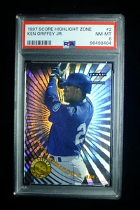 1997 Score Ken Griffey Jr. #2 Highlight Zone Mariners PSA 8 NM-MT - Picture 1 of 2