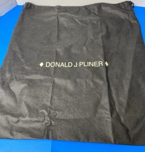 Donald J PLINER Black Drawstring Dust Bag Cover Purse Handbag 22.5" x 24.5" - Picture 1 of 9