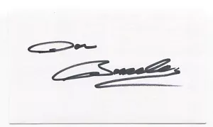 Don Bosseler Signed 3x5 Index Card Autographed NFL Football Washington - Picture 1 of 2