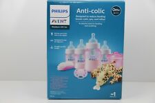 Philips AVENT Anti-Colic Baby Bottle with AirFree Vent Newborn Gift Set Pink