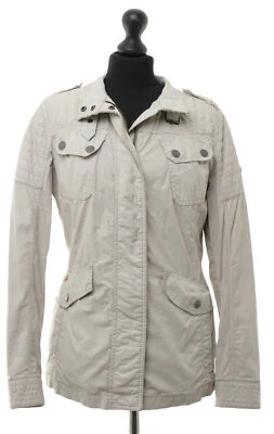 Camel Active Damen Übergangsjacke Jacke 38 beige uni Biker leicht 100% Baumwolle - Bild 1 von 4