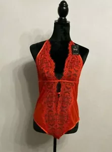NUOVO reggiseno originale Hunkemoller Kat Body lava fusa sexy lingerie taglia XL donna rosso - Foto 1 di 3