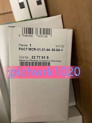 1 PCS NEW Phoenix current Transformer 2277019 PACT MCR-V1-21-44- 50-5A-1 IN BOX - Image 1 of 3