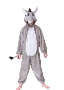 Niño Burro Eeeyore Navidad Belén Paseo en Vestido Elegante Disfraz Edades 3-8 - Imagen 1 de 4