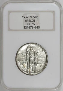 1939-S Oregon Trail Half Dollar 50c NGC MS65, Old Fatty Holder [BN015] - Picture 1 of 5