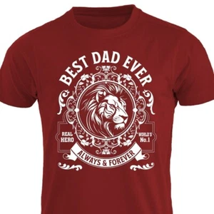 T-Shirt Best Dad Ever Lion Vatertag Geschenke Ideen für Papa Papa T-Shirt Vater - Bild 1 von 21