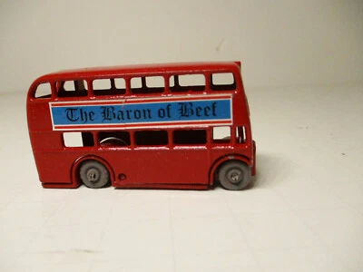 Autobús de dos pisos Moko Lesney Matchbox #5B LONDRES."BARON OF BEEF" RESTAURADO CASI NUEVO GPW Foto 1 de 4