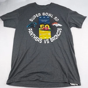 Super Bowl 50 T Shirt Mens Large Short Sleeve NFL Majestic - Picture 1 of 10