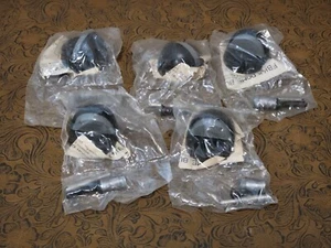 NOS 5x Glynn Johnson FB14X Dome Bumper Door Stop 1-1/4" 1.25in - Black - Lot#8 ഗ - Picture 1 of 10