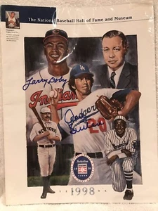 GORGEOUS 1998 Hall of Fame Yearbook, Larry Doby & Don Sutton Autographs, NICE!! - Picture 1 of 1