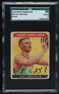 1933 Goudey Sport Kings Gum Joe Lapchick #32 SGC 30 HOF