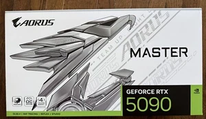 GIGABYTE AORUS GeForce RTX 5090 Master Ice White OC 32GB GDDR7 Graphics Card - Picture 1 of 3