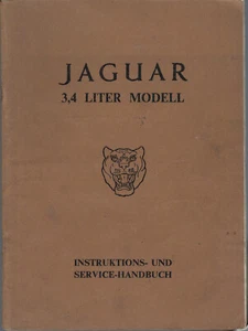 JAGUAR 3.4 Liter Modell Betriebsanleitung Instruktions- und Service Handbuch BA - Bild 1 von 11