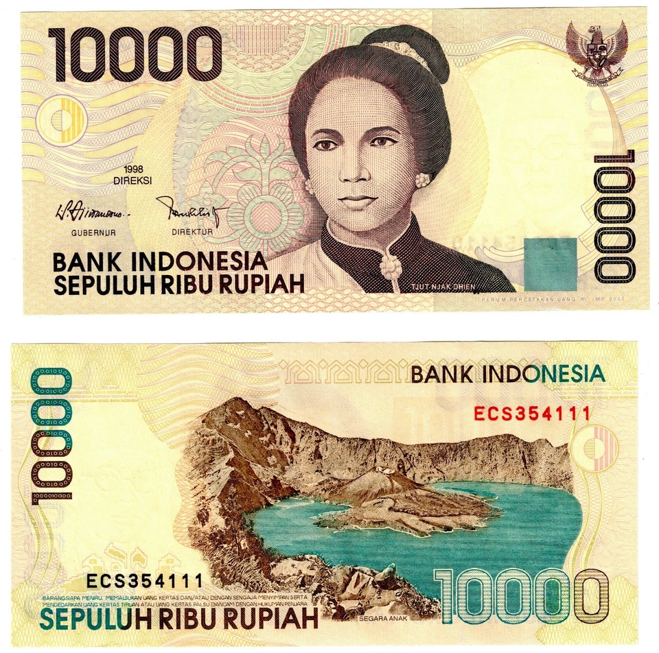 2005 INDONESIA 10000 RUPIAH P137  UNC Banknote - Image 1 of 1