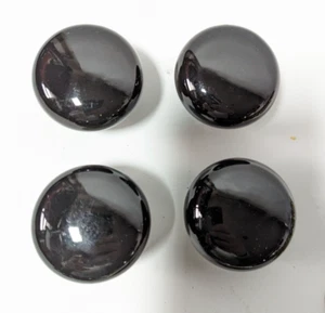 4 Sets-Door Porcelain Knob Black Milk Glass VICTORIAN Style Renovation's Supply - Picture 1 of 21