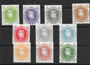 DENMARK SG255/64 1930 KING CHRISTIAN X 60 CUMPLEAÑOS MTD COMO NUEVO (R) - Imagen 1 de 1