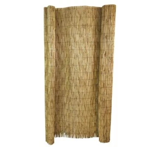 MGP Reed Garden Fence Decorative Inexpensive Bamboo-Like Coverings 96" Tan/Brown - Picture 1 of 3
