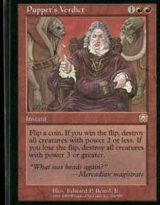 Magic: The Gathering TCG Puppet's Verdict 208/350 Mercadian Masques - Picture 1 of 5
