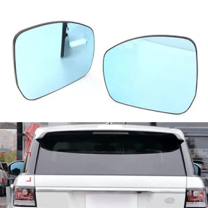 Blue Rear View Mirror Glass Heated Convex Mirror For Land Rover LR4 Range Rover - Foto 1 di 11
