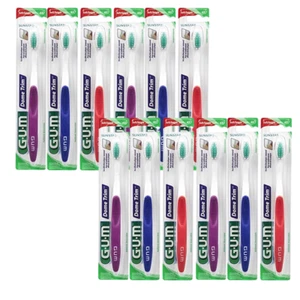 12-PACK Sunstar Butler GUM Dome Trim Toothbrush 457, Soft Compact Head - Picture 1 of 3