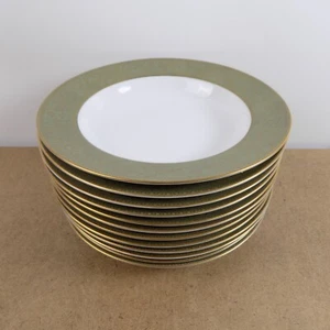 12 Sango Versailles Porcelain Rimmed Soup Bowls 8.5" Across VGC - Picture 1 of 4