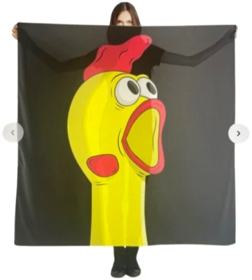 GIANT 55" RUBBER CHICKEN SILK Jumbo Magic Trick Production Funny Table Cover XL - Image 1 of 4