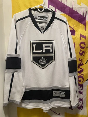Camiseta de visitante Los Angeles Kings Reebok para hombre talla L blanca  Foto 1 de 4