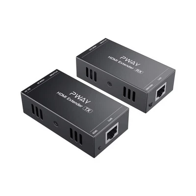 PWAY PW HT202P(POC) HDMI Extender Extensor 165ft/50m Sin Comprimir Solo Cat6 - Imagen 1 de 4