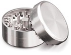 Edelstahl Grinder JCASE Premium Crusher | 3-teilig | Stahl Kräutermühle