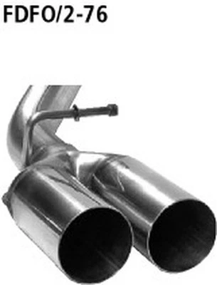 Bastuck Acciaio Inox Impianto Racing da Kat Con ESD Ford Max Bj.03 2x76mm Scharf - Immagine 1 di 3