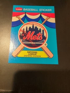 1989 Fleer #NNO New York Mets #NNO Team Stickers - Picture 1 of 2