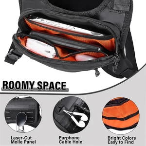 Running Vest for Men with Reflective Back Water Resistant Running Chest Pack Bag - Picture 1 of 7