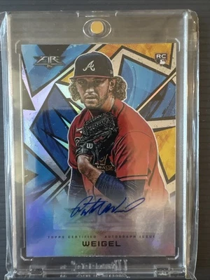 Patrick Weigel 2021 Fire Rookie Auto Card #AV-PW - Image 1 of 2