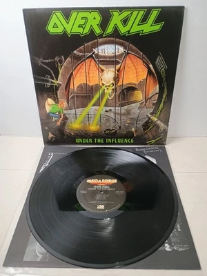 Overkill ‎– Under The Influence LP 1988 Megaforce - Original release  81865-1 - Image 1 of 4