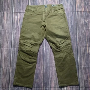 Kuhl Rydr Pants Mens 36x30 Brown Heavy Denim Carpenter Hiking Vintage Patina - Picture 1 of 13