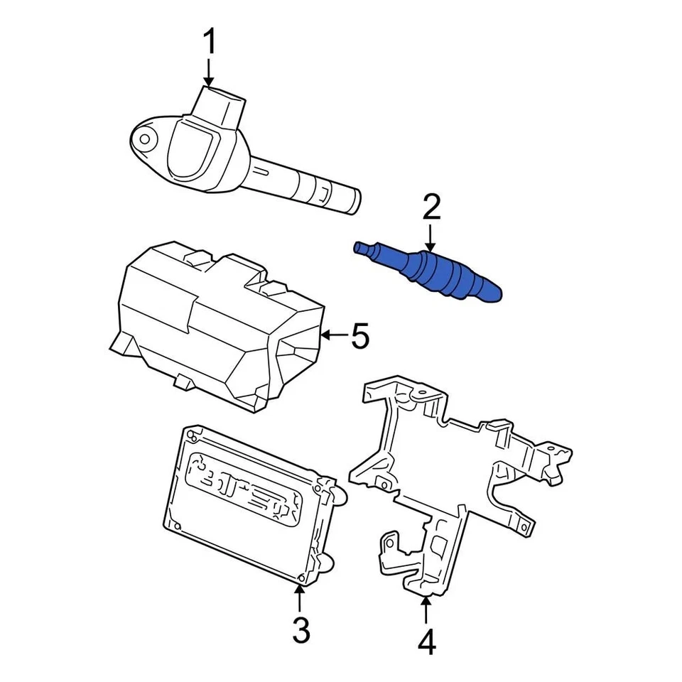 For Acura MDX 2003-2004 Acura 9807B5517W Spark Plug - Image 1 of 1