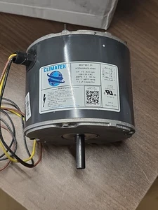 ClimaTek 1/5 HP 208-230v Condenser FAN MOTOR Replaces  GE Genteq 5KCP39GFS166S - Picture 1 of 13