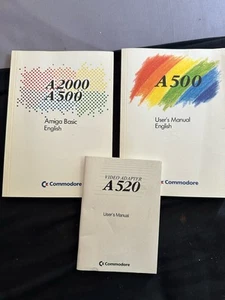 Commodore Amiga Manuals Set Of 3 Manuals A500 Plus User Guide In Good Condition - Afbeelding 1 van 2