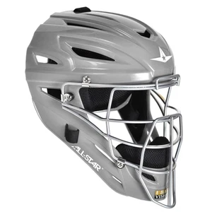 All-Star System Seven Adult Baseball Catcher's Helmet - Silver - Picture 1 of 1