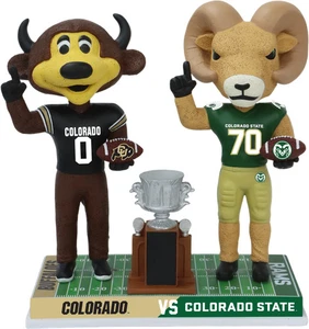 Colorado Buffaloes vs. Colorado State Rams Football Rivalry Bobblehead College - Picture 1 of 1