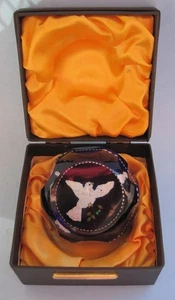 Perthshire 1991 Navidad Tortuga Paloma Pisapapeles Arte Vidrio Edición Limitada Caja Tarjeta - Imagen 1 de 11