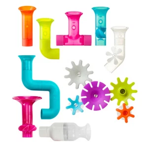 13pc Boon Pipes/Tube/Cogs Bath Fun Toy Shapes Bundle Baby/Kids Children 12m+ - Picture 1 of 4