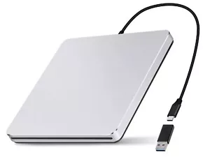 NOLYTH External DVD Drive USB 3.0 Type-C Slot-in CD/DVD Drive Slim CD Reader ... - Picture 1 of 8