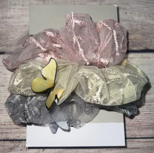 BP Nordstrom Butterfly Mesh Scrunchies NWT - Picture 1 of 3